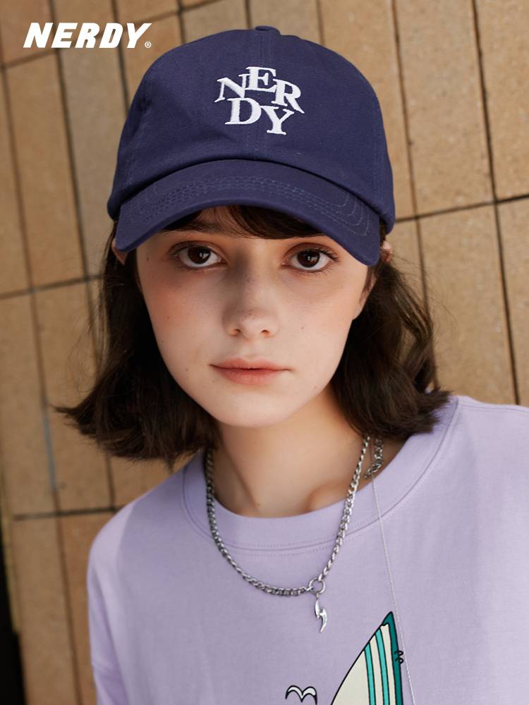 NERDY2023 new couple letter logo baseball cap Fashion versatile sports casual peak hat female hat