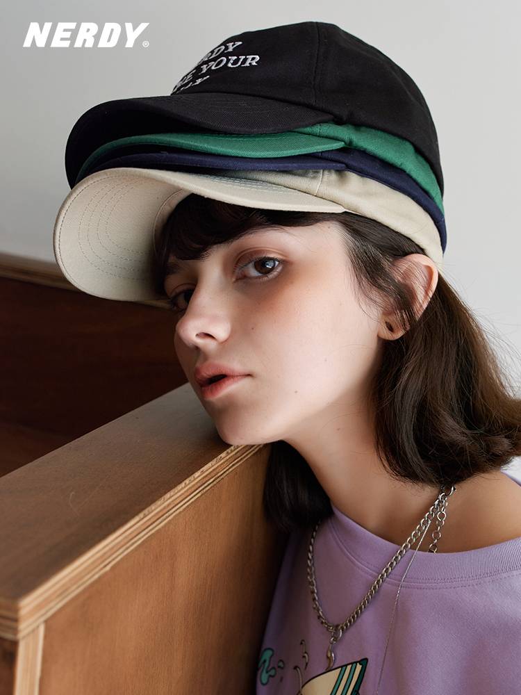 NERDY2023 new couple letter logo baseball cap Fashion versatile sports casual peak hat female hat