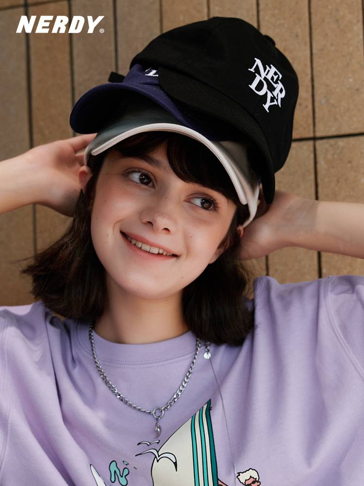 NERDY2023 new couple letter logo baseball cap Fashion versatile sports casual peak hat female hat