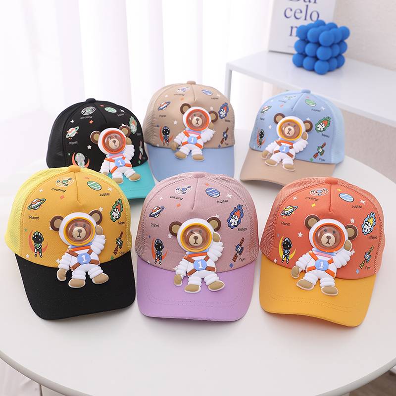 Cartoon Dinosaur Printing Eye Baseball Hat Aerospace Personal Candid Candid Muslie Hat Face
