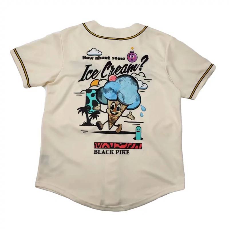 Meichao West Coast Hiphop street hiphop American embroidered baseball short sleeves