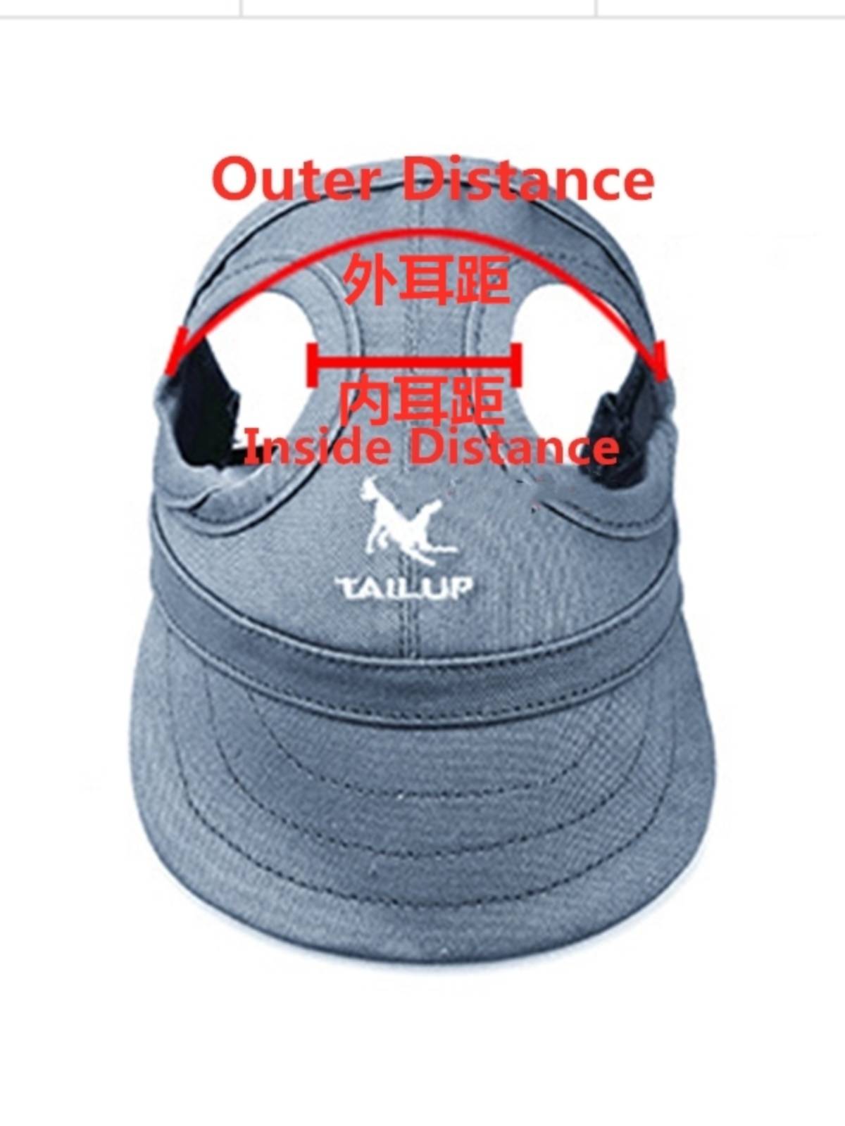 Tailing Pet Hat Dog Dog Glogs Duck Tongue Hat Master Baseball Hat Cat Deloly Ear Hat Brey Hat Four Seasons