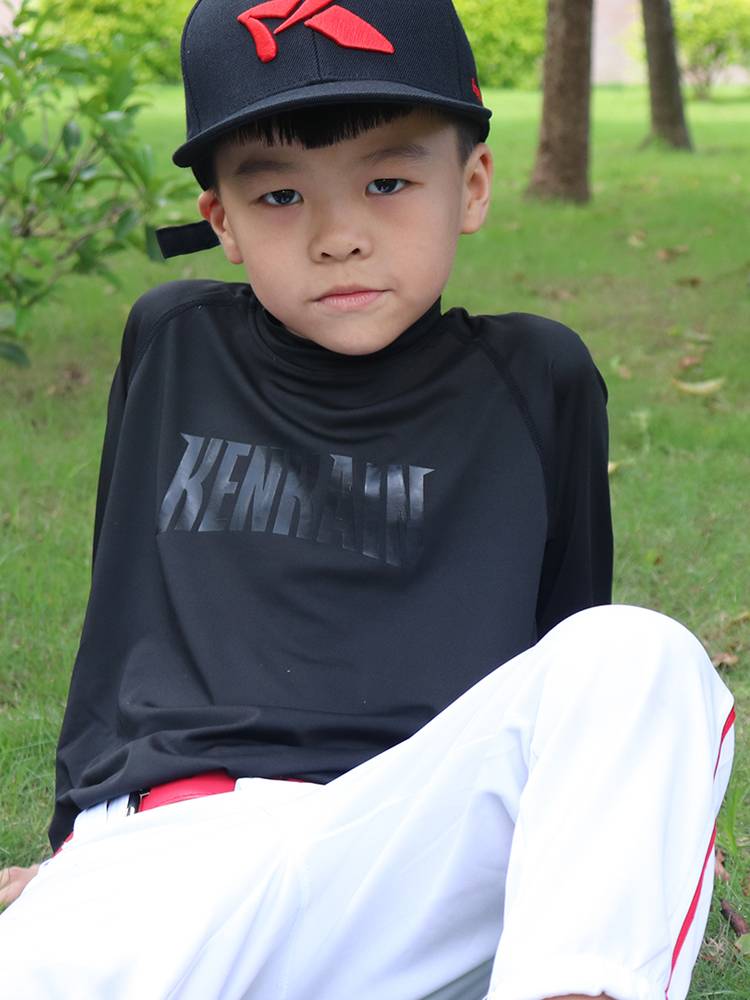 Children's baseball long -sleeved long -sleeved lining adult sports pants seven -point casual trousers professional training competition skate clothing clothing