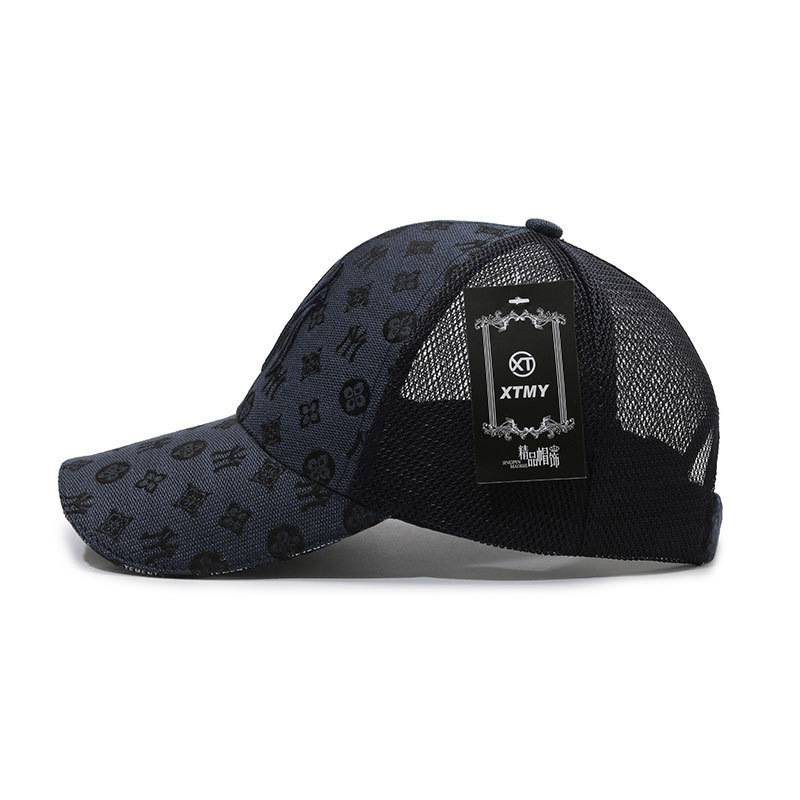 Mlbletoo men's and women's same hat 2024 Summer new single network hollow breathable baseball hat Mushy hat