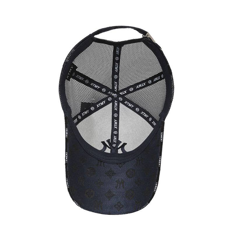 Mlbletoo men's and women's same hat 2024 Summer new single network hollow breathable baseball hat Mushy hat