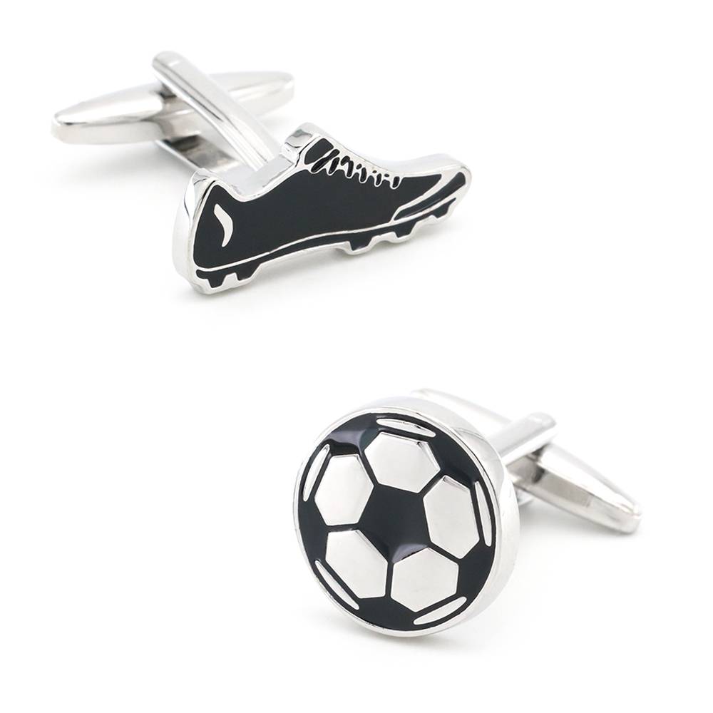 High -quality ball -style cufflinks sports style football rugby golf balls superstars ice hockey baseball cuffs New nail