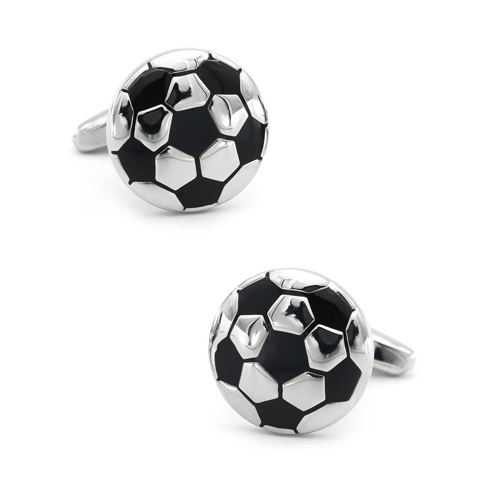High -quality ball -style cufflinks sports style football rugby golf balls superstars ice hockey baseball cuffs New nail