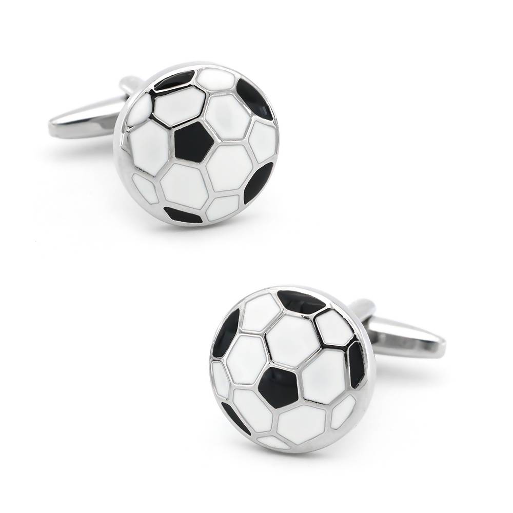 High -quality ball -style cufflinks sports style football rugby golf balls superstars ice hockey baseball cuffs New nail