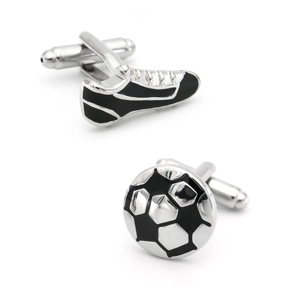 High -quality ball -style cufflinks sports style football rugby golf balls superstars ice hockey baseball cuffs New nail