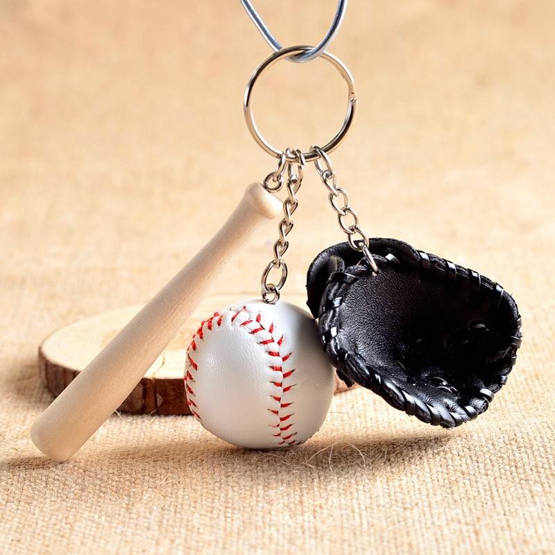TEMU Amazon Cross -border Baseball Key Buckle Pendant Mini Farball Gloves Sports Games Baseball Baseball