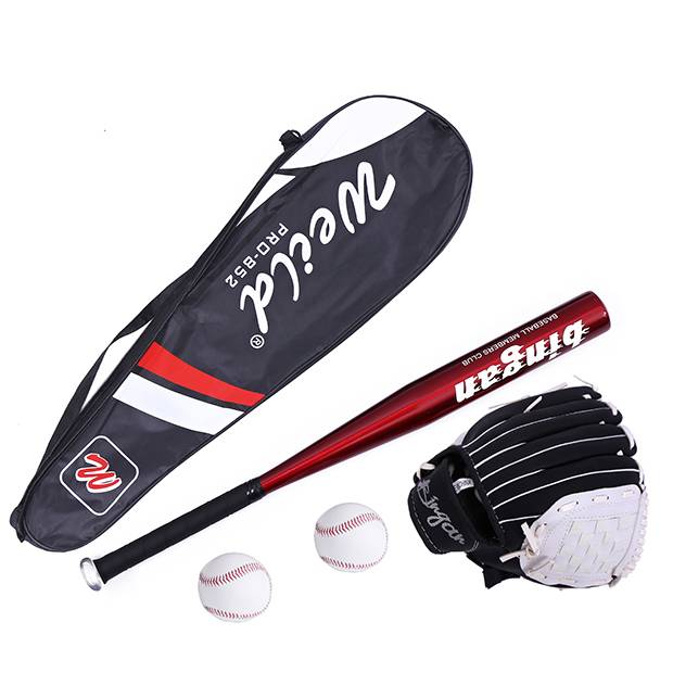 Red ball+black and white glove+2 ball+bag