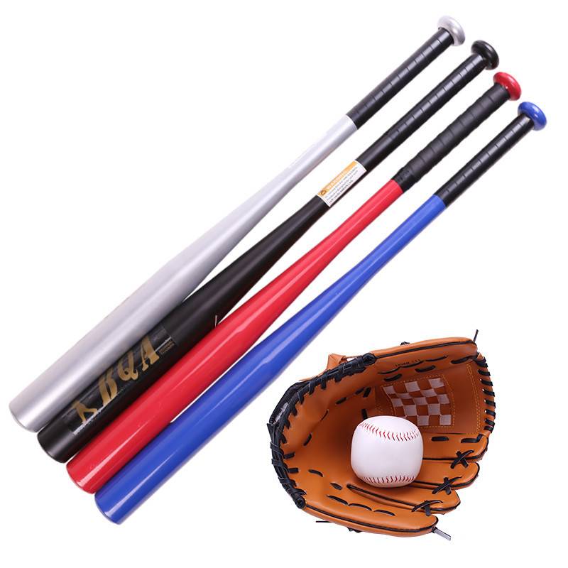 Baseball set thickened catcher baseball glove aluminum alloy baseball stick children and adults