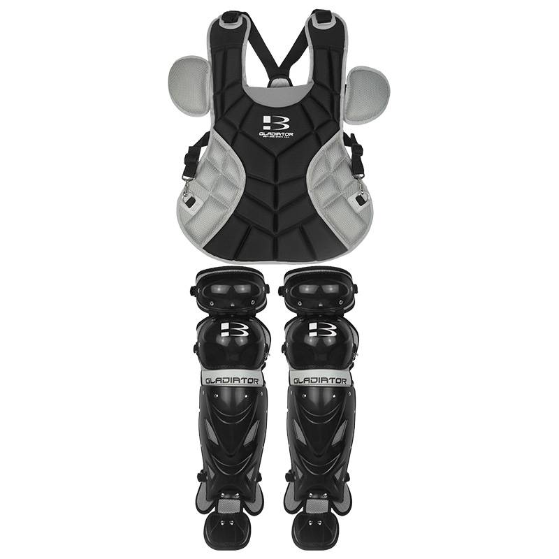 Black adult breast protection+knee padding