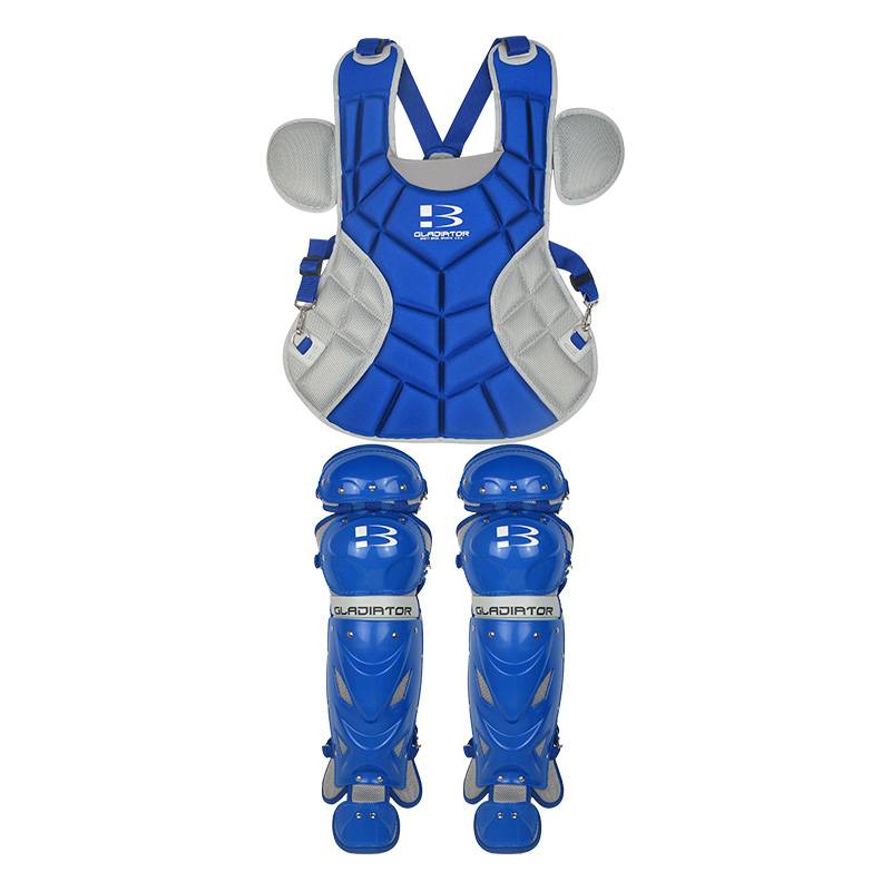 Blue adult breast protection+knee padding