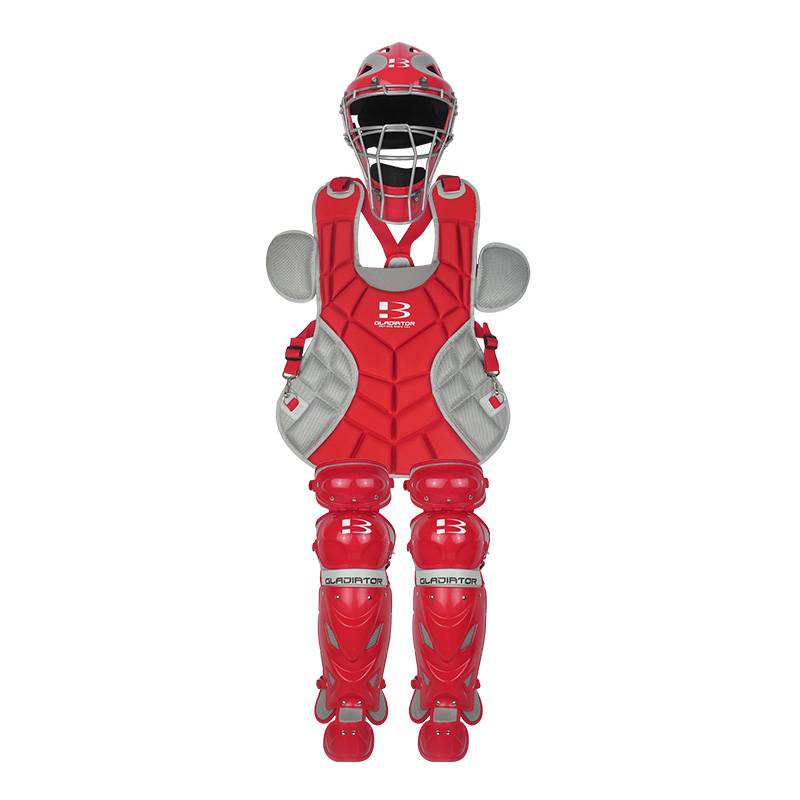 Red all -in -one helmet adults full set