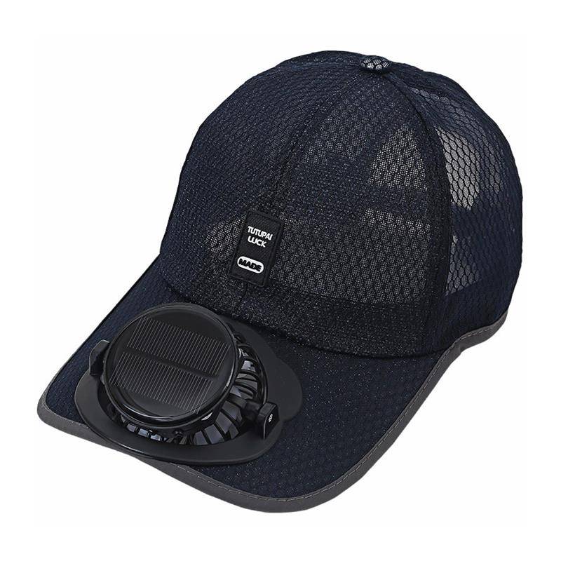 Summer solar charging with a fan hat Male and a woman breathable mesh eye sunscreen outdoor baseball sunshade duck tongue hat