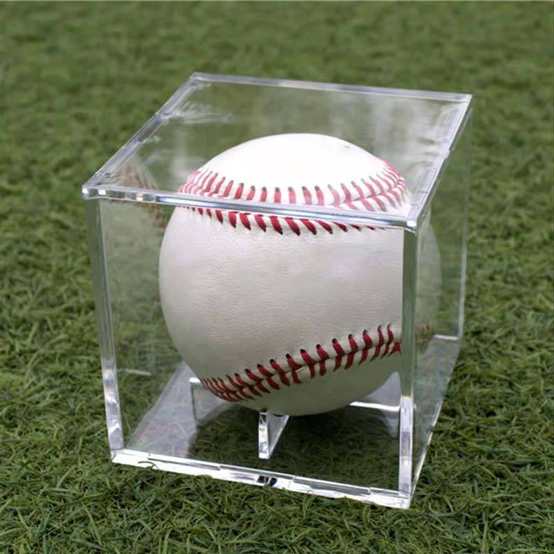 Baseball acrylic box baseball collection box tennis display box ornament gift gift transparent fans around fans