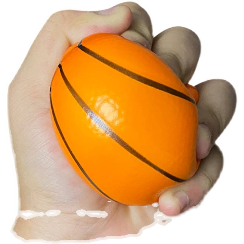 Pu foam sponge real ball, small football basketball baseball base four mixed mixing pressure ball -stretched bulb