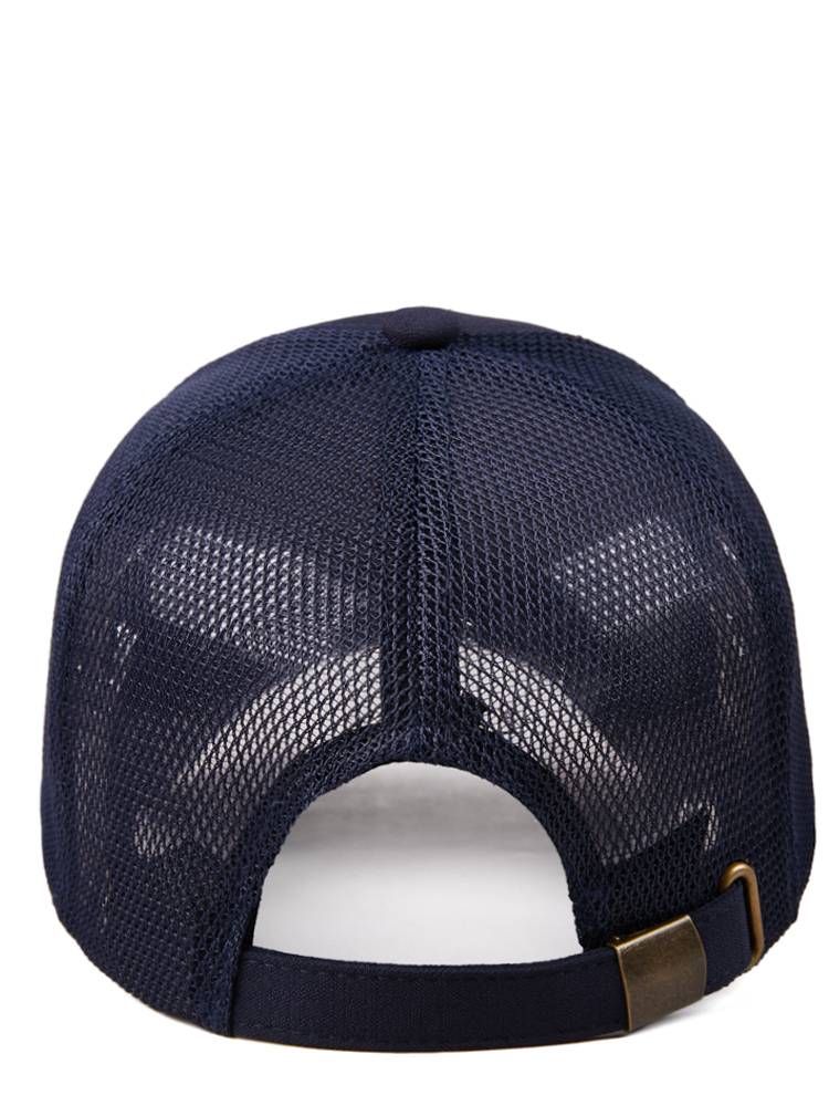 Summer half -net hard top hat Men's breathable sunscreen sunscreen sunshine, lucking leisure fishing outdoor baseball cap