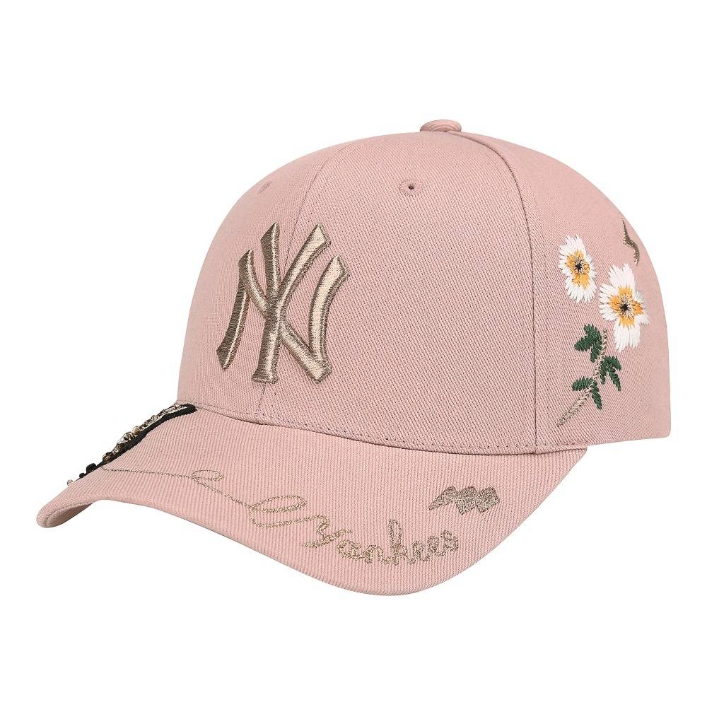 Spring and summer Korean ny baseball hat men and women bees, chucks, embroidery big bids, hard top casual couple trend