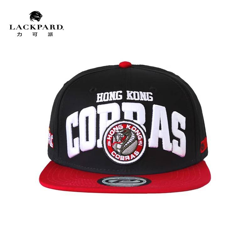 Lackpard joint AFLC Rugby League baseball cap Hong Kong Cobra Team Flat Hat Hip Hip Hat