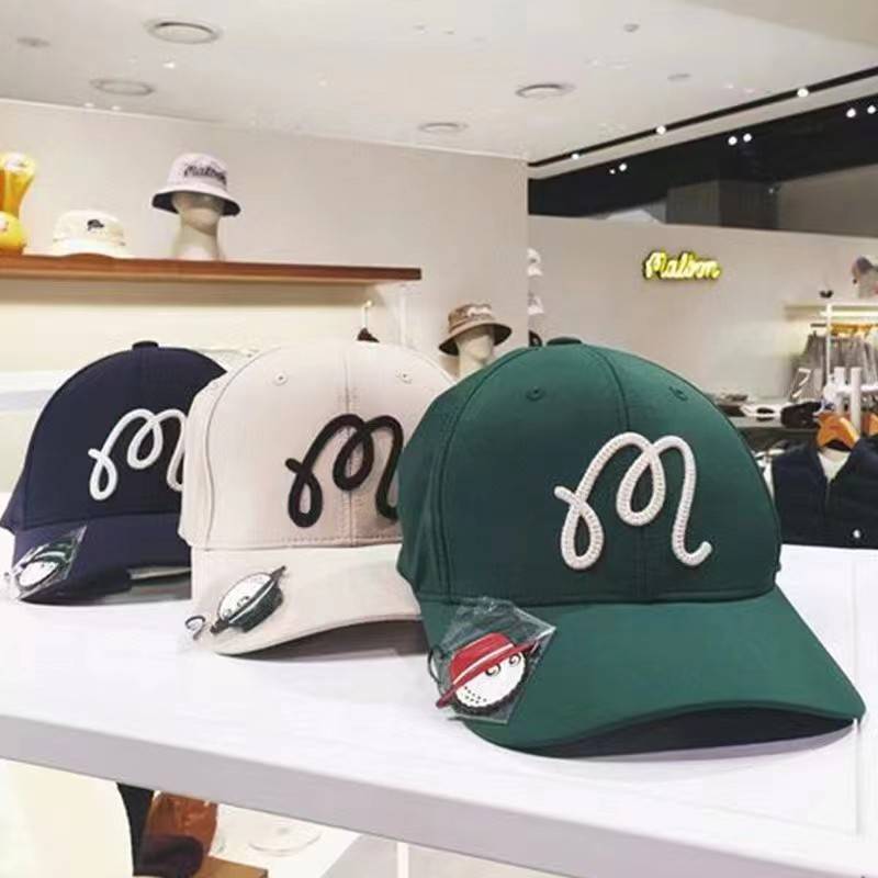 Malbon golf hat baseball hat outdoor sunscreen duck tongue cap men and women universal fashion GOLF sunshade
