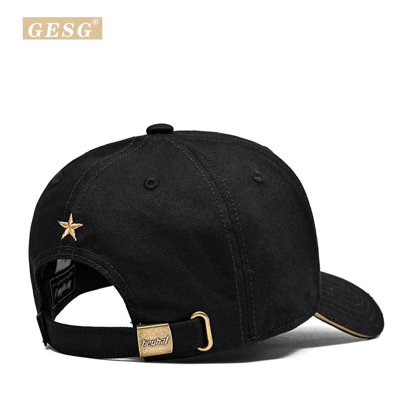 Spring and summer new hard top hat Men's national tide baseball cap Fashion casual embroidery Chinese duck tongue cap outdoor shading