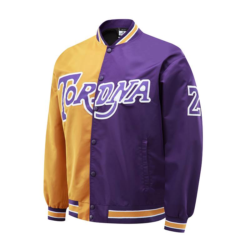 Bulls retro embroidery double -sided wear sports training suit jacket jacket autumn and winter baseball uniform large size loose baseball