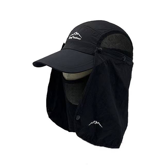 Haru Hatty Outdoor Hat Breath Sunscreen Big Eaves Covering Copycut Baseball H030 Full Full Full Cloth Disassembly