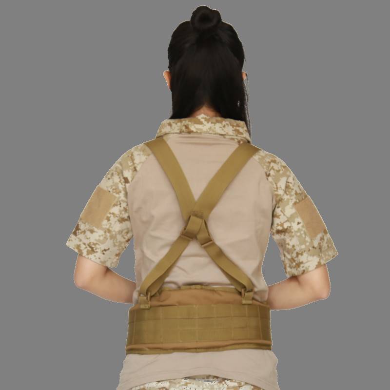 Outdoor multi -function molle waist seal CS tactical vest chest hanging belt back strap back belt mena