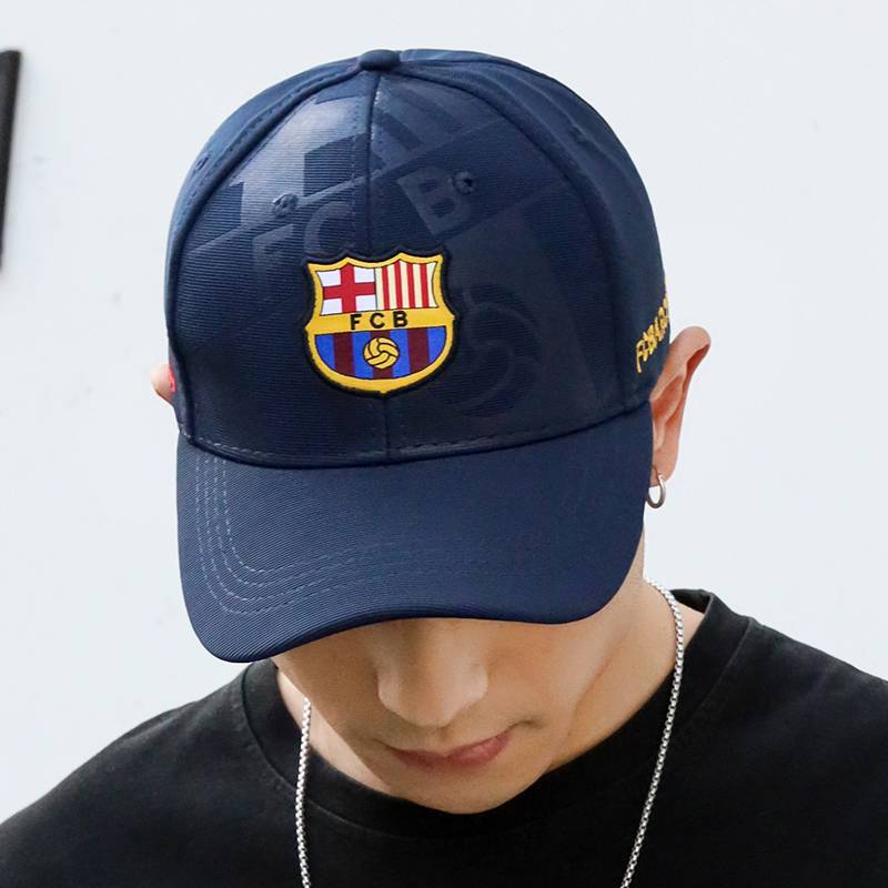 Barcelona Barcelona Summer Football Hat Men's Tide Fan Duck Tongue Hat Memorial New Female Summer Suns