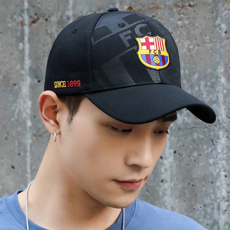 Barcelona Barcelona Summer Football Hat Men's Tide Fan Duck Tongue Hat Memorial New Female Summer Suns