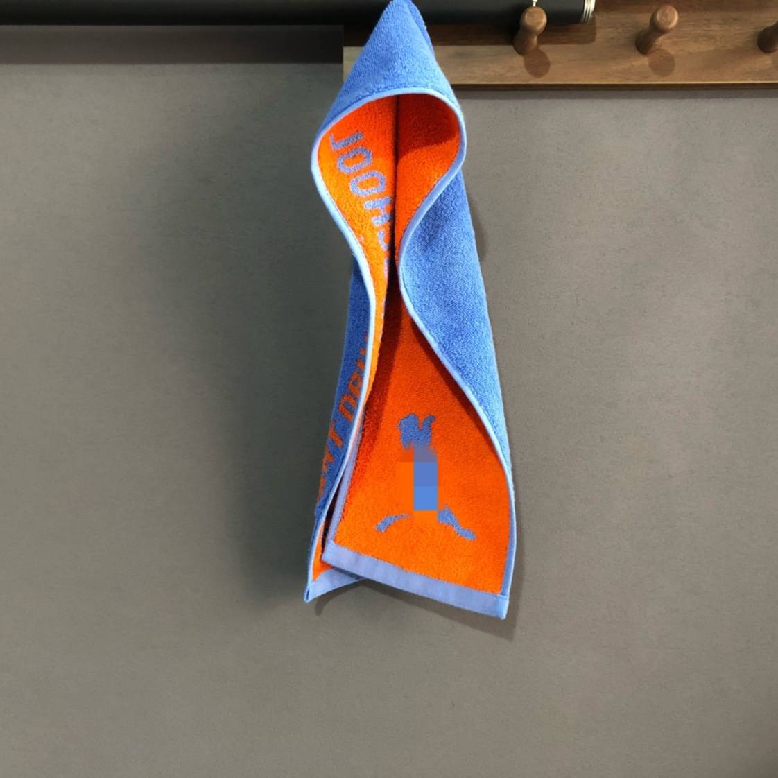 Tail exports Japanese cotton slender hanging neck, sweat, sweat -absorbing sports towel outdoor fitness running, wipe sweat towel