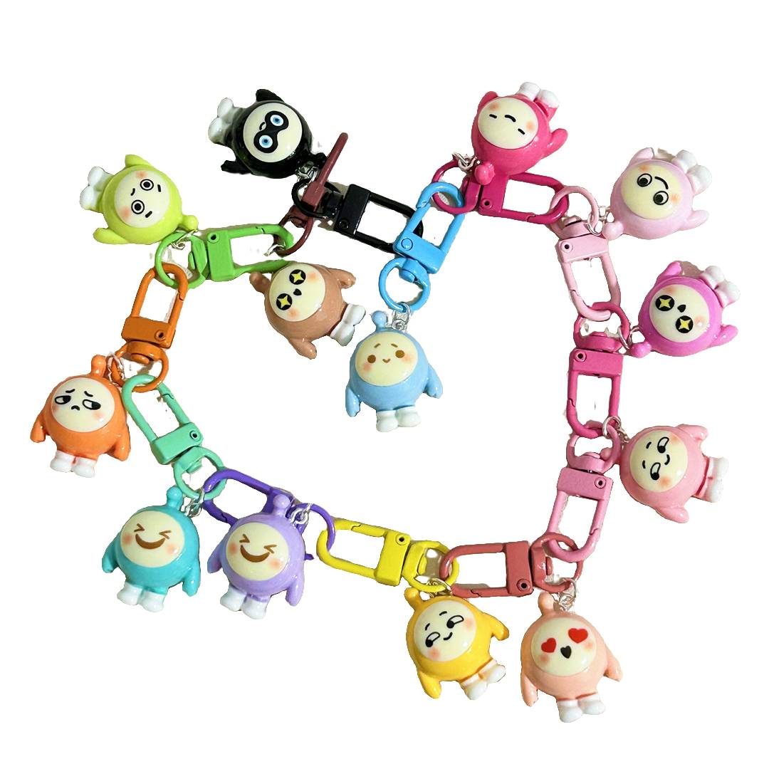 Eggs party with a colored key button and an egg girl's backpack set for the girl's cutie egg
