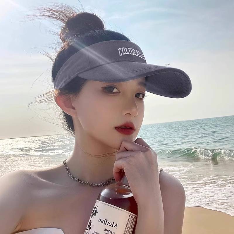 UPF50+Woodpecker Hat Girl in Summer Traveling Soldiers Sky Comei Muck