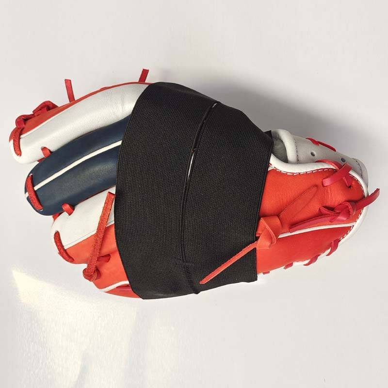 Baseball gloves shaped band -type magic sticky pork leather gloves plastic strap stretching elasticity