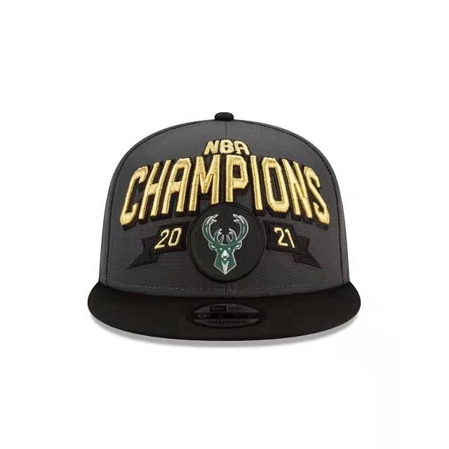 2021NBA Bucks Champion Embroidery Sports Basketball adjustable outdoor leisure baseball