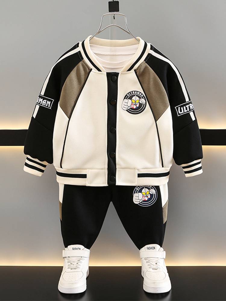 Ultraman clothes boys spring baseball suit 2024 new handsome male treasure spring and autumn tide cool sports jacket
