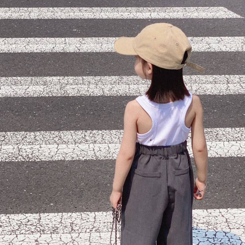 British NEXT KISS Children's Baseball Hat 2024 new Korean version of the sunscreen sunscreen girl peaked hat