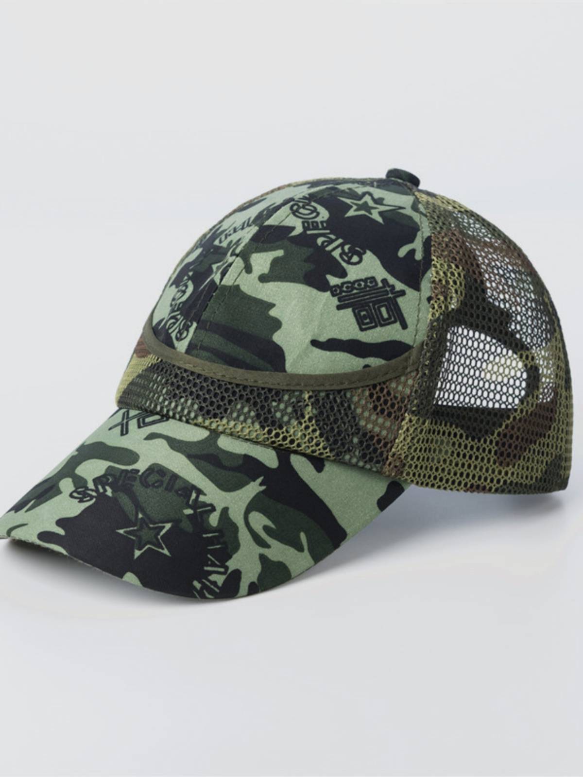 2023 Explosion Camouflage Hat Trend Korean Boy Girl GM Traveling on wide -eaves baseball parent -child peak hat