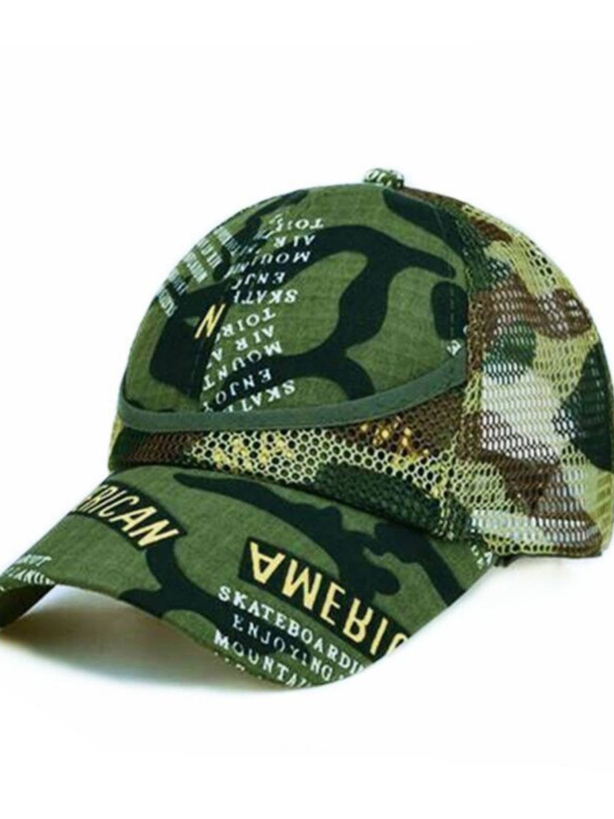 2023 Explosion Camouflage Hat Trend Korean Boy Girl GM Traveling on wide -eaves baseball parent -child peak hat