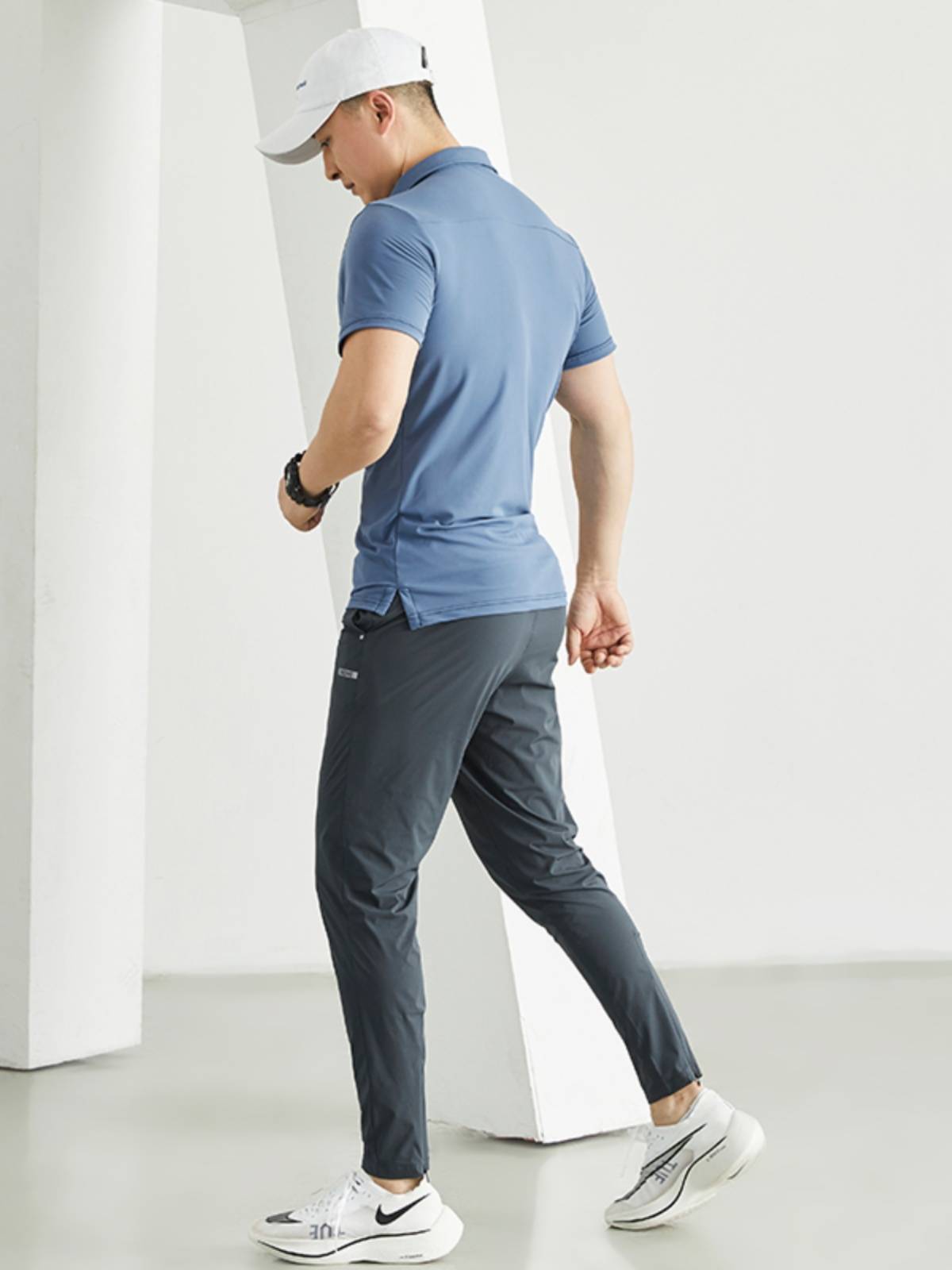 Sosolemon spring and summer POLO shirt body sports lapel short -sleeved T -shirt casual baseball training fitness clothes men