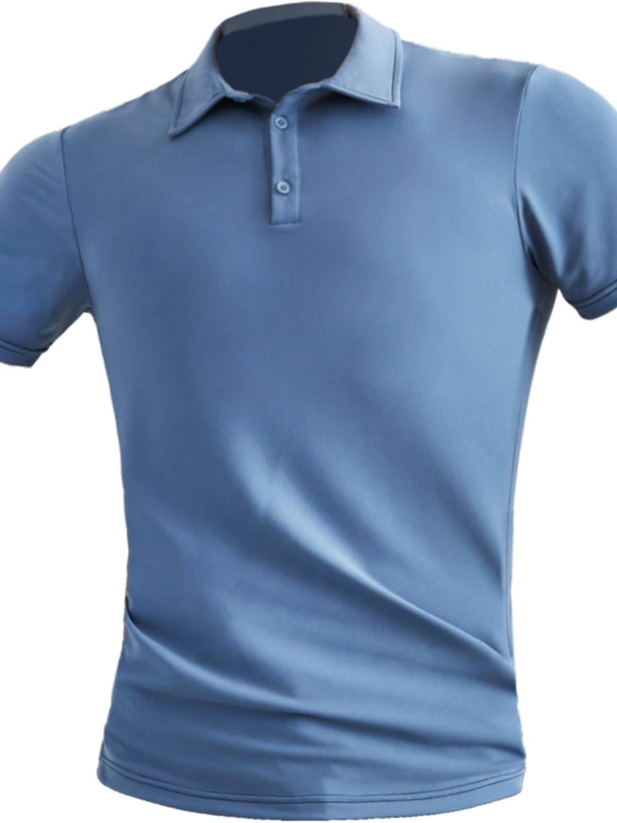 Sosolemon spring and summer POLO shirt body sports lapel short -sleeved T -shirt casual baseball training fitness clothes men