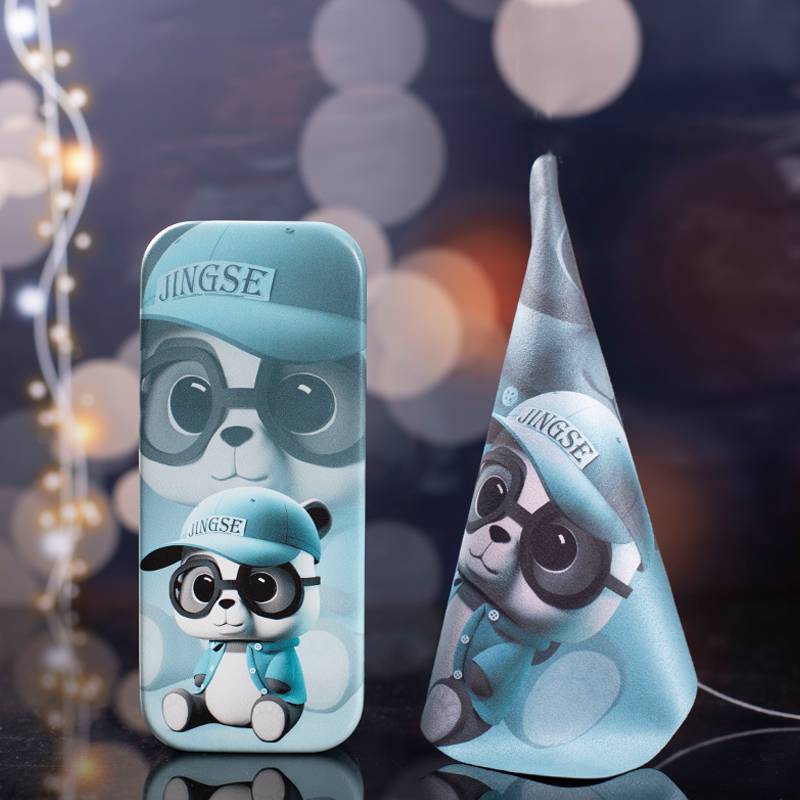 Yuanfeng blue panda large box+same mirror cloth