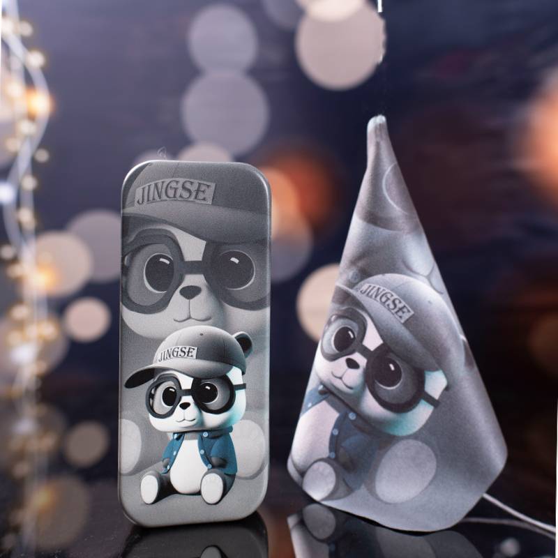 Deep space gray panda large box+same mirror cloth