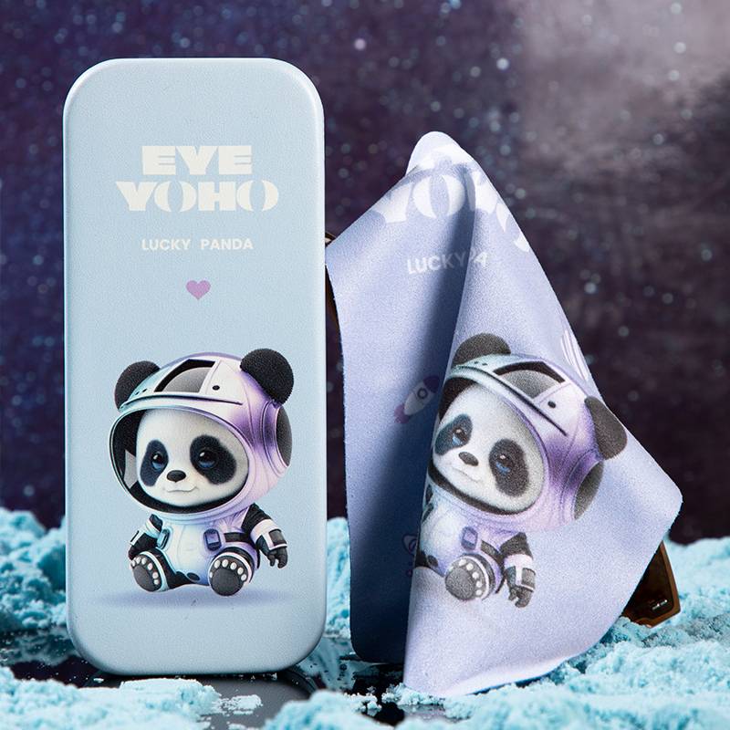 Space Panda Purple Great Box+Same Mirror Cloth