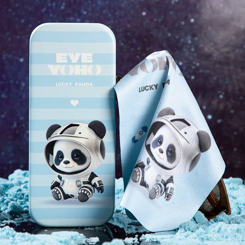 Space Panda Blue Box+Same Mirror Cloth