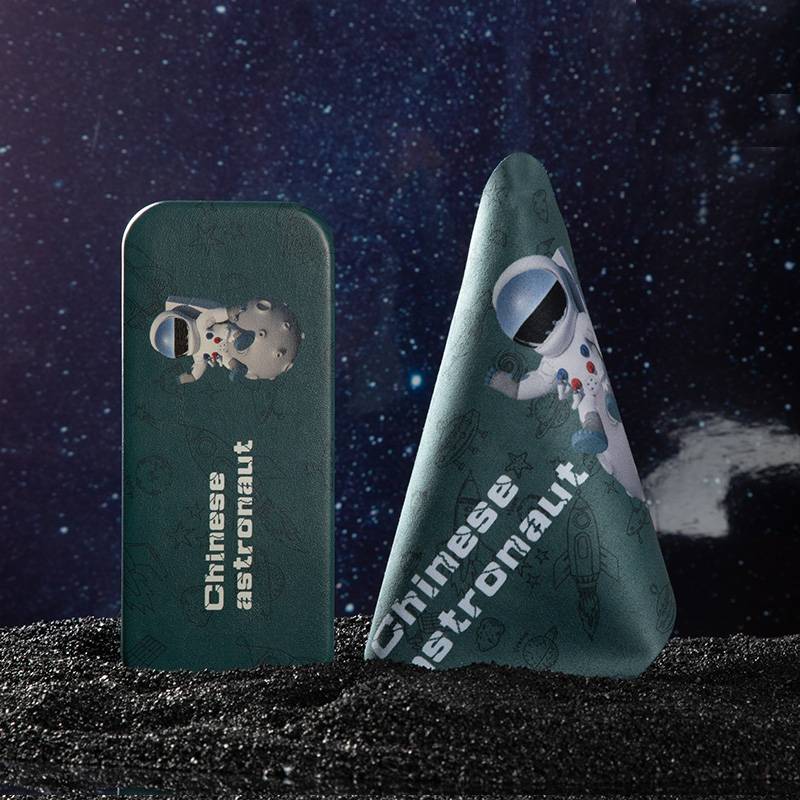 China Dark Night Green Astronaut+Same Mirror Cloth
