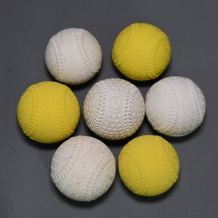 Hollow rubber Japanese soft baseball A ball B ball C ball standard professional game
