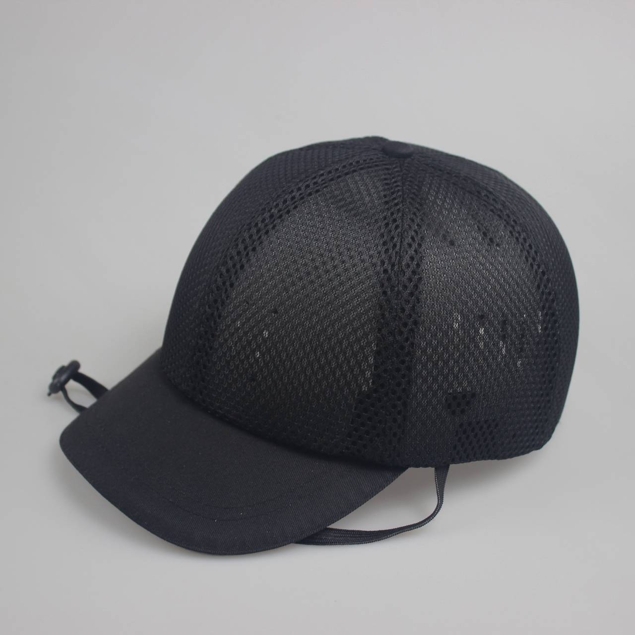 Black full net baseball helmet